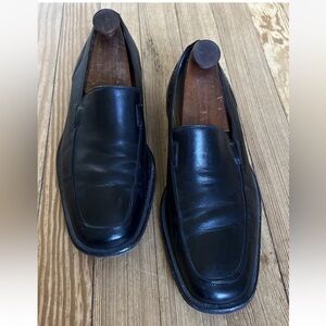 Bruno Magli Brice Black Genuine Leather Men's Dress Shoes Size 11 M Loafers